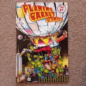 Dark Horse Flaming Carrot Comics #27 TMNT Todd McFarlane Cover 1991